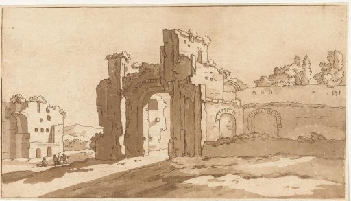 Ruins of the Great Hall of the Baths of Caracalla, Rome