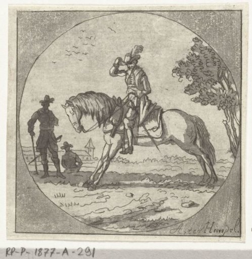 Rider in a medallion