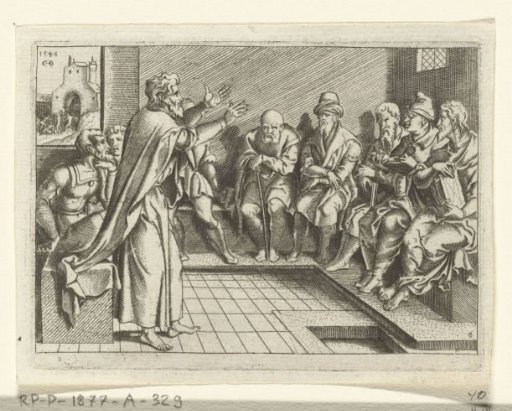 Paul Preaches in the Synagogue