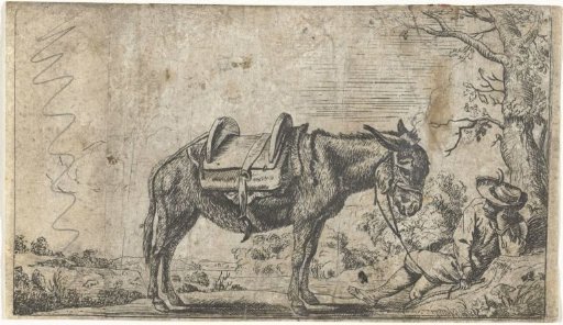 Man with a donkey