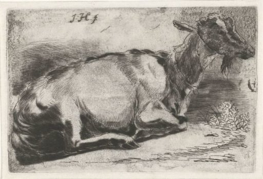 Reclining Goat