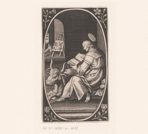 Saint Luke the Evangelist in his painter's studio