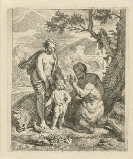 Achilles taught by Chiron