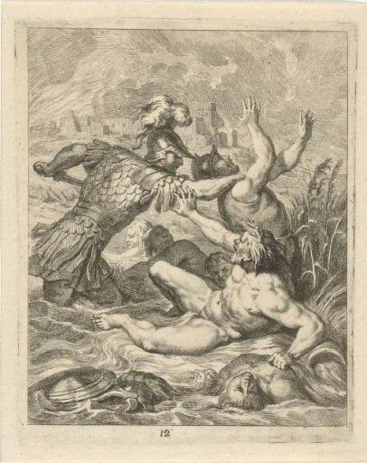Achilles Fighting the River God Scamander