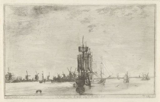 View of the shipping channels Krabbegeul and Mallegat