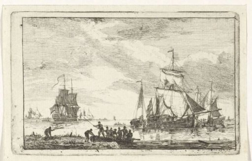 River view with fishermen