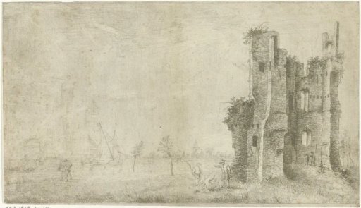 Ruin of Huis te Merwede near Dordrecht