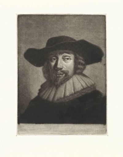 Portrait of a man with a hat and collar