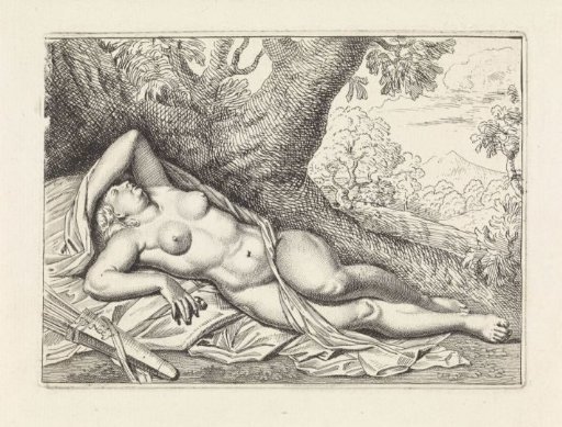 Sleeping Diana in a Landscape