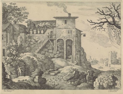 Italian Landscape with an Inn