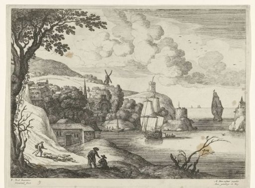 Village on a bay