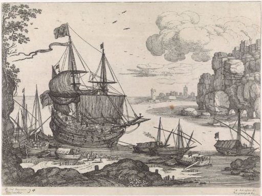 Ships in a harbour