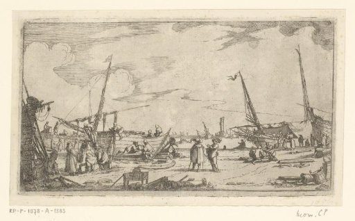 View of a shipyard