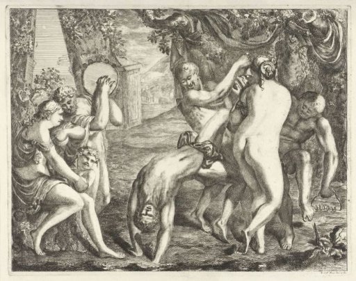 Landscape with a bacchanal
