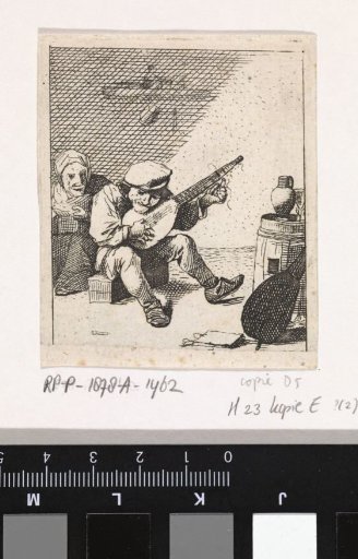 Peasant Playing the Lute