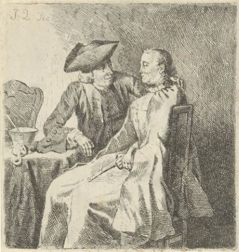 Man and Woman at a Table