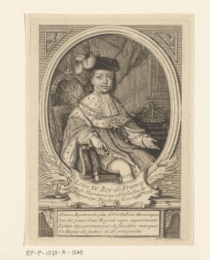 Portrait of Louis XV in his youth
