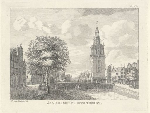 View of the Jan Roodenpoortstoren in Amsterdam