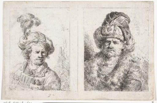 Two Male Busts