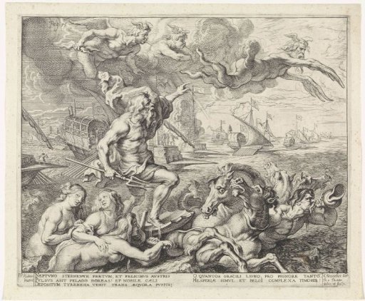 The Journey from Barcelona to Genoa; Entry of Ferdinand into Antwerp in 1635 (No. 7)