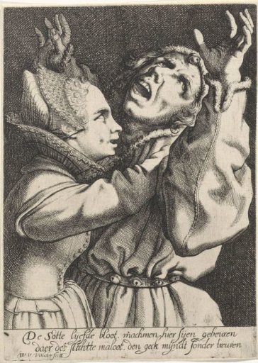 Girl Embracing a Fool