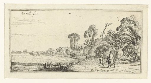 Walkers on a Road near Hillegom