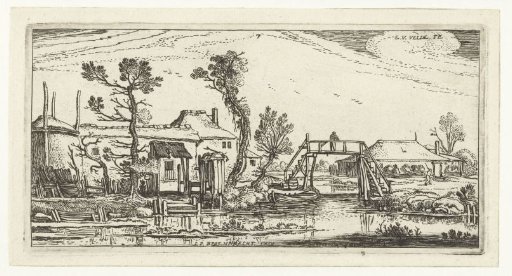 Farmhouse on a canal near Haarlem