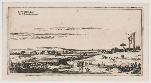 Landscape with a gallows field near Haarlem
