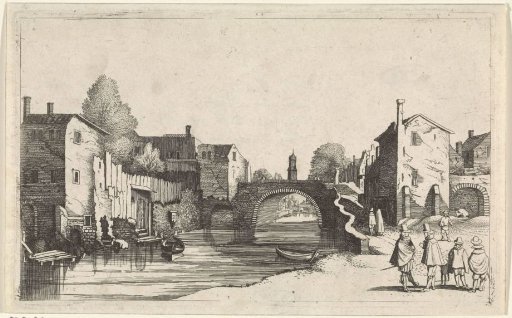 View of a canal in a city