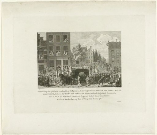Funeral Procession of Wolter Jan Gerrit Baron Bentinck, 1781
