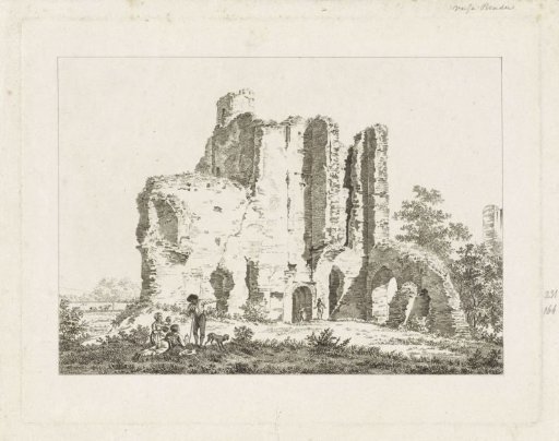 View of the Ruin of Brederode Castle, Haarlem
