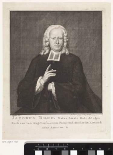 Portrait of the Minister Jacobus Boon