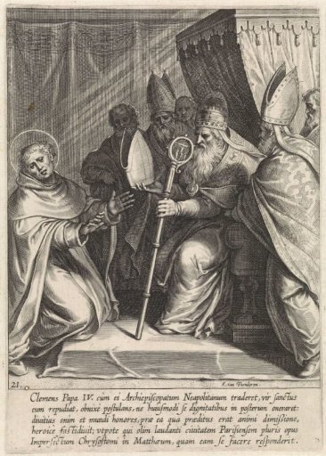 Thomas Aquinas refuses the office of Archbishop of Naples