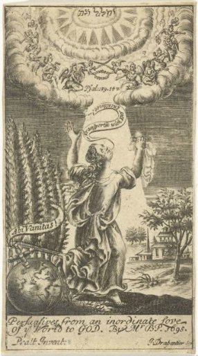 Woman being taken up into Heaven