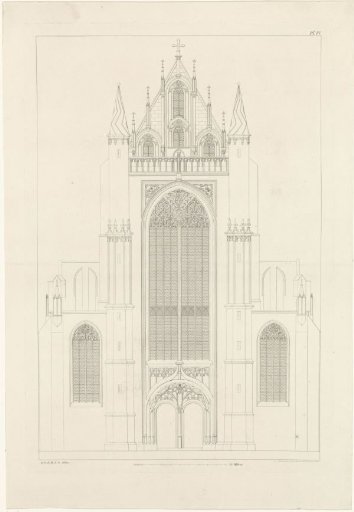 North Portal of the Hooglandse Kerk in Leiden