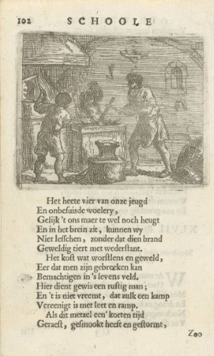 Two Figures in the Interior of a Smithy
