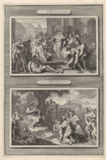Christ heals the sick / The Sermon on the Mount