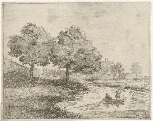 Landscape with fishermen