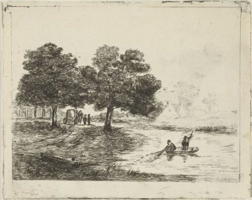 Landscape with fishermen