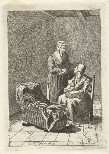 Women at a Cradle