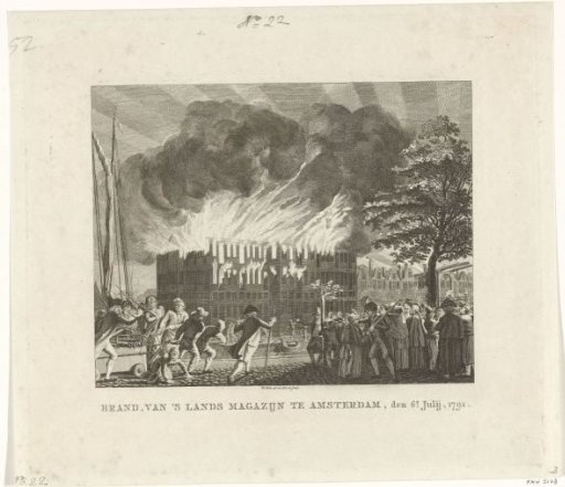 Fire of the State Naval Magazine in Amsterdam on 6 July 1791