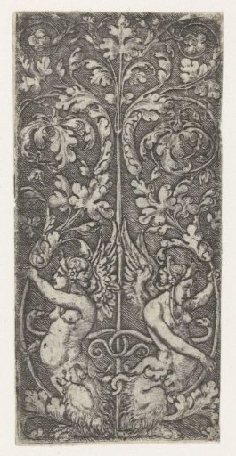 Ornament with two sphinxes