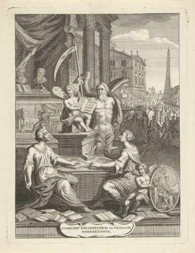 Title Page for 'Complete Dutch and French Dictionary'