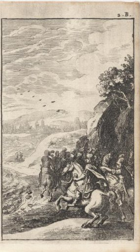 Mounted soldiers
