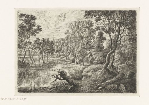 Landscape with a brook