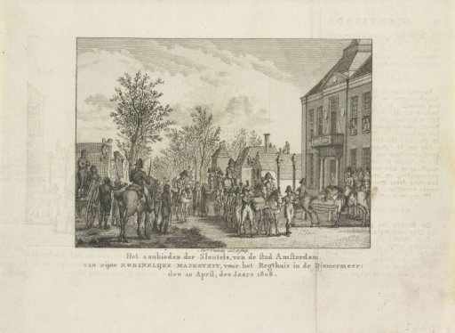 Presentation of the city keys to Louis Napoleon, 1808