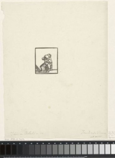 Seated peasant drinking from a jug