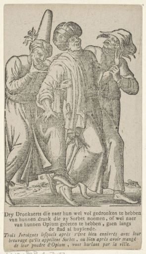 Three Drunkards in Oriental Dress