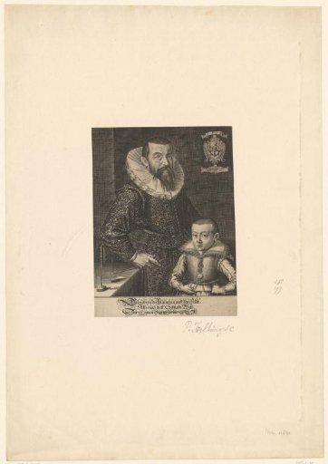 Portrait of Heinrich Müller aged 47 with his eight-year-old son