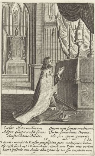 Emperor Maximilian I Prays Before the Holy Sacrament, 10